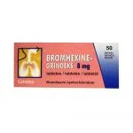 BROMHEXINE-GRINDEKS TBL 8MG N50