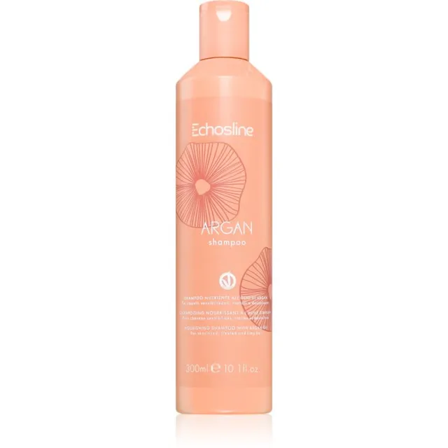 Echosline Argan Shampoo Šampoon keemiliselt töödeldud juustele 300 ml
