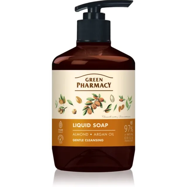 Green Pharmacy Almond & Argan Oil Käteseep 460 ml