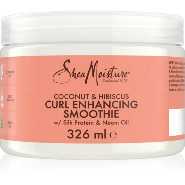 Shea Moisture Coconut & Hibiscus Juustesse jäetav kreem lokkis juustele 340 g