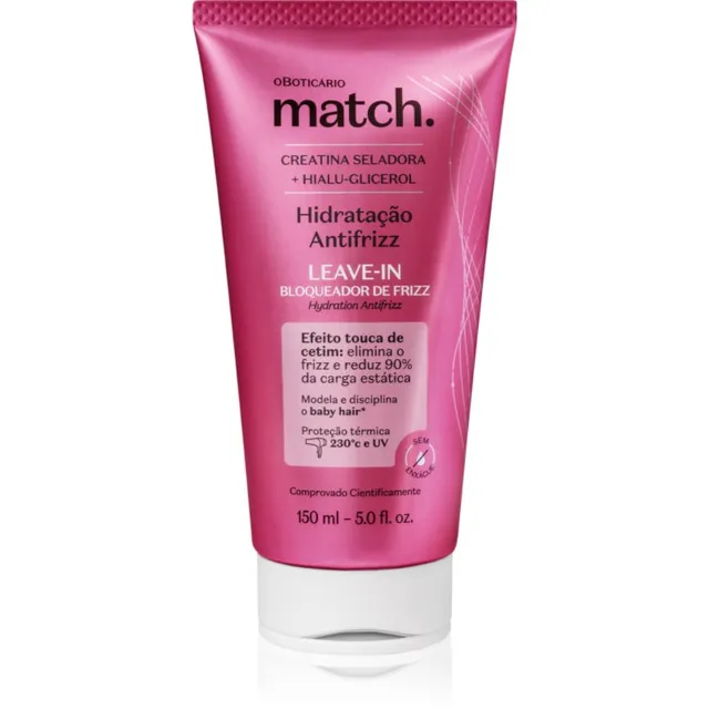 oBoticário Match. Anti-Frizz Juustesse jäetav palsam niisutava toimega 150 ml
