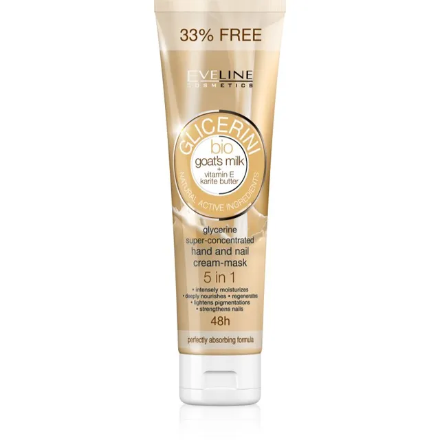 Eveline Cosmetics Glycerine Käte- ja küüntekreem kitsepiimaga 100 ml