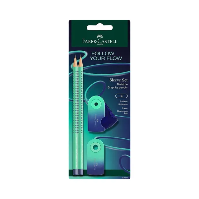Pliiatsikomplekt Flow Edition Buzzing Blue, FABER CASTELL, 1 tk
