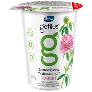 Maitsestamata jogurt 2,5% laktoosivaba, VALIO GEFILUS, 380 g