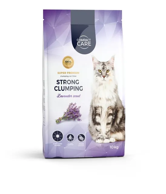 Compact Care Strong Clumping lavendlilõhnaline kassiliiv, 10 kg