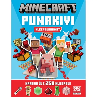Raamat Minecraft. Punakivi kleepsuraamat