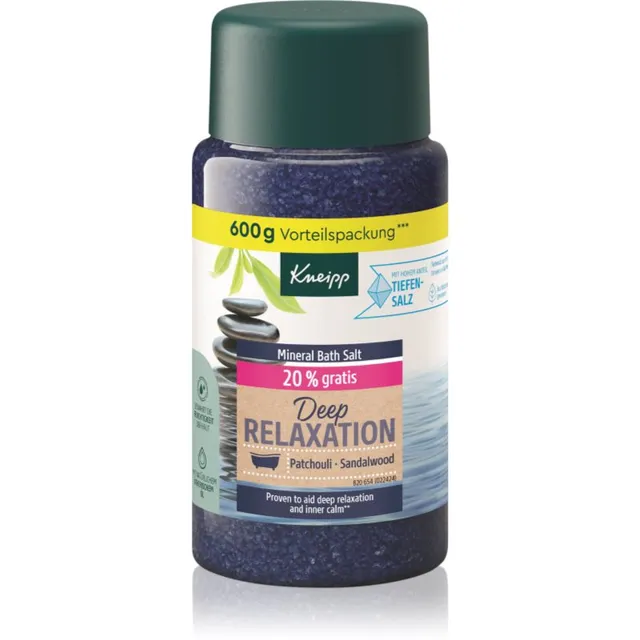 Kneipp Deep Relaxation Vannisoolad Patchouli & Sandalwood 600 g