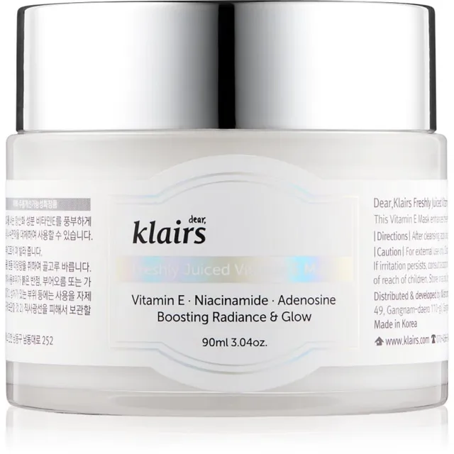 Klairs Freshly Juiced Vitamin E Mask Niisutav näomask E-vitamiiniga 90 ml