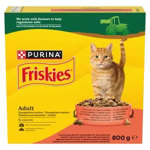 Friskies kuiv kassitoit veis-kana ja juurviljad 800g