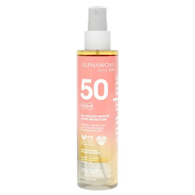 ALPHANOVA Daily Sun Glow Bi-Phase Sun Water SPF50 125ml