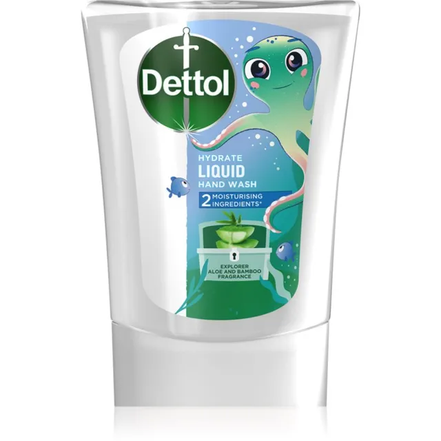 Dettol Soft on Skin Kids Explorer Power täitepakend kontaktivabasse seebijaoturisse 250 ml