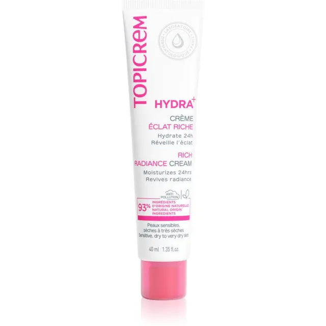 Topicrem Hydra+ Rich Radiance Cream Intensiivselt niisutav kreem päev 40 ml