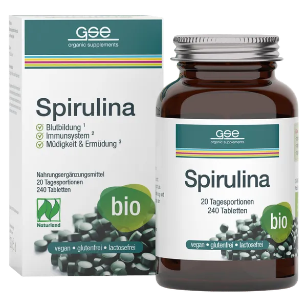 Spirulina tabletid, 500 mg. Toidulisand, ökoloogiline