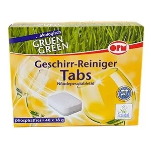 Nõudepesumasina tabletid, ORO GREEN, 40 tk