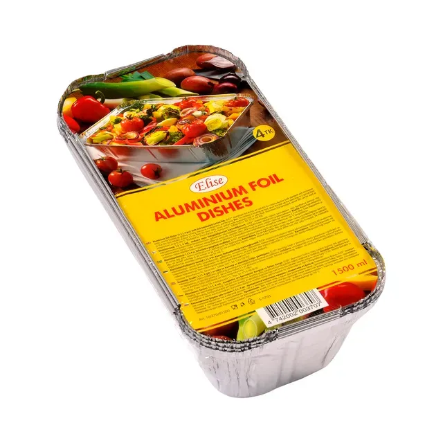 Vormid alumiiniumfooliumist 1,5l, ELISE, 4 tk