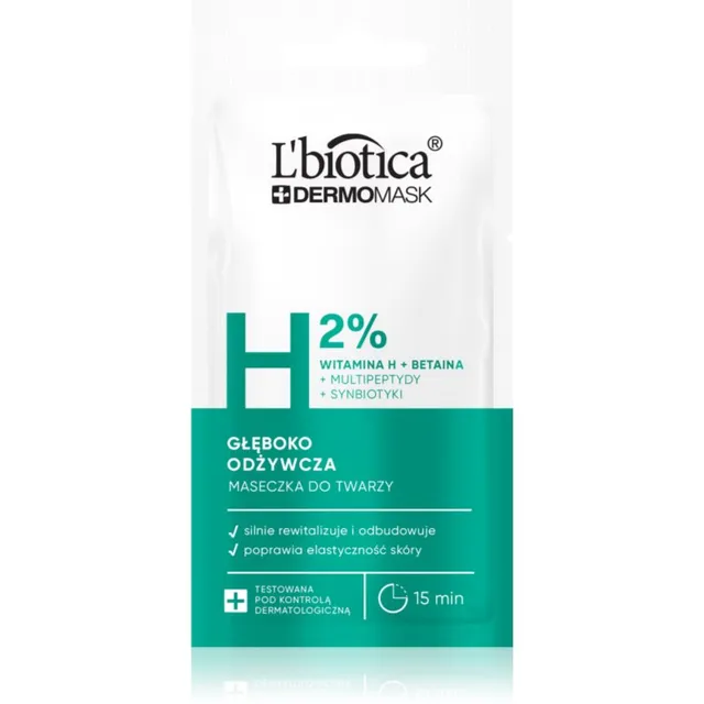 L’biotica DermoMask H 2% Suvatoitev mask näole 8 ml