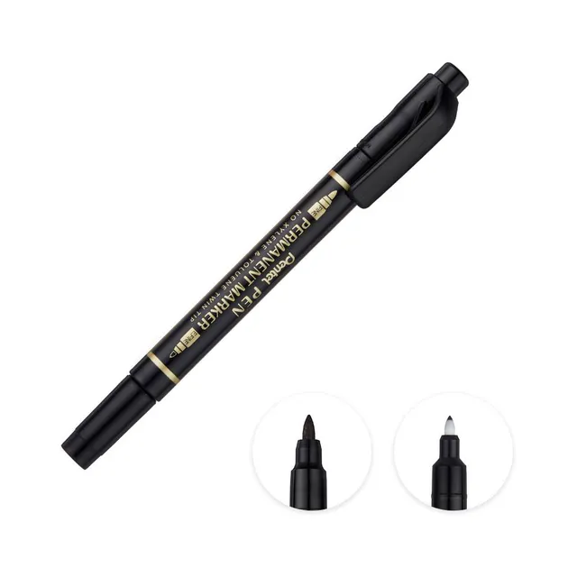 Marker n75w-a kahe otsaga 0,6/1,5mm must