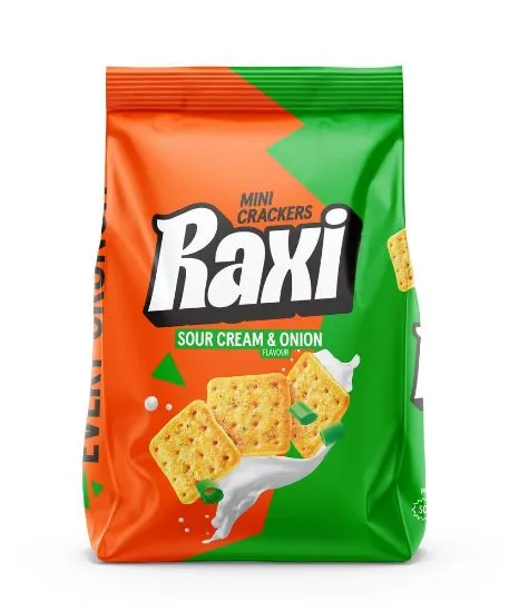 Pergale mini kreekerid Raxi hapukoore-sibulamaitselised 100g