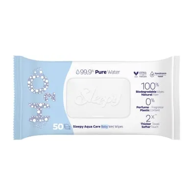Niis. salvrätikud Sleepy Aqua Care last. 50tk