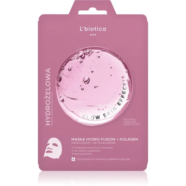 L’biotica PGA Hydro Fusion + Collagen Intensiivne hüdrogeelmask silendava efektiga 1 tk