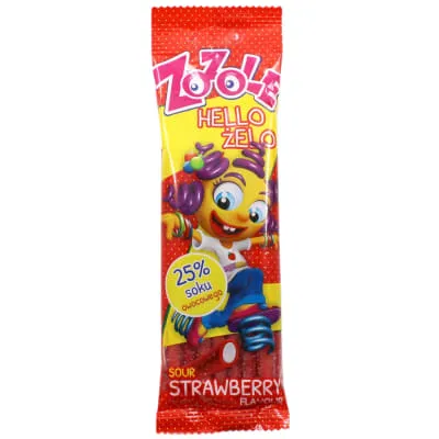 Kummikommid Zozole Sour Strawberry 75g