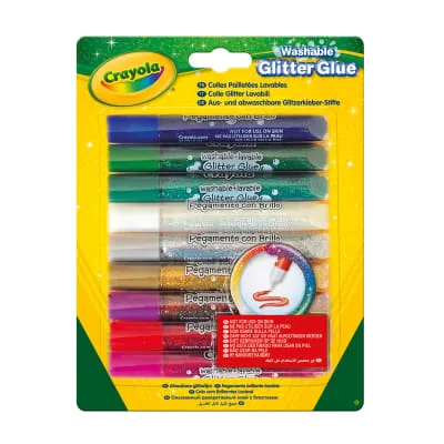 Pestavad sädelevad liimid Crayola 9tk