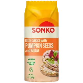 Riisivahvlid kõrvits.seemnetega, SONKO, 130 g