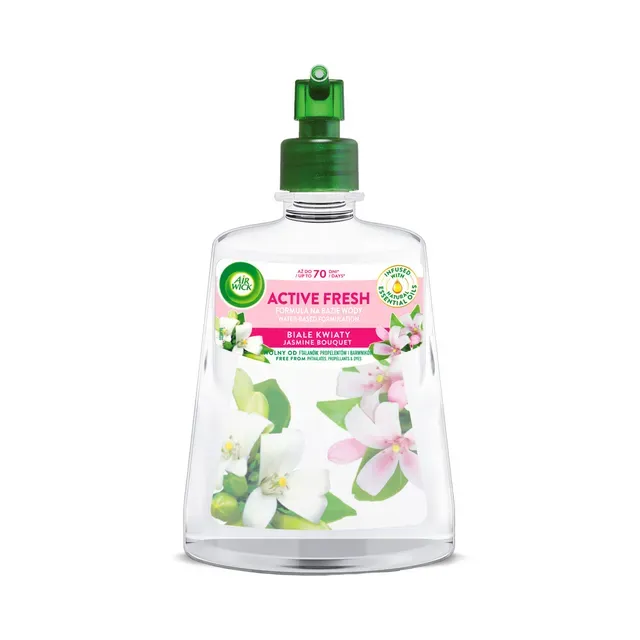 Õhuvärskendaja Active Fresh Jasmine Bouquet täide, AIR WICK, 228 ml