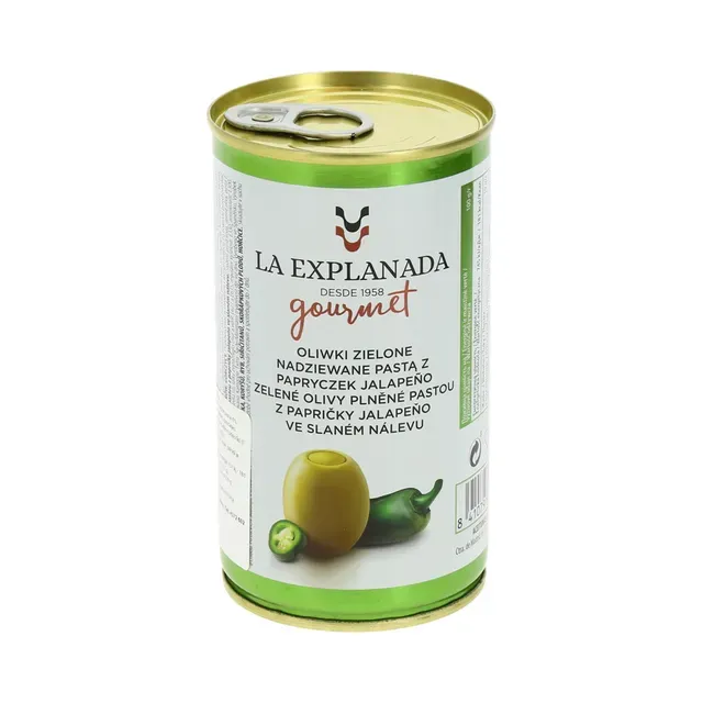 Jalapeño täidisega oliivid, EXPLANADA GOURMET, 370 ml