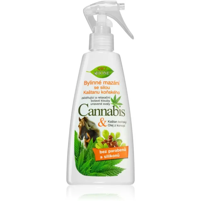 Bione Cosmetics Cannabis Kanepiõli väsinud lihastele 260 ml