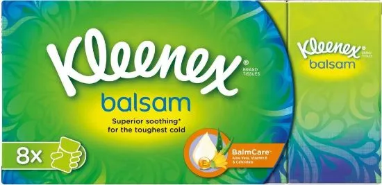 Kleenex taskurätikud Balsam 9tk x 8pakki 4-kihiline