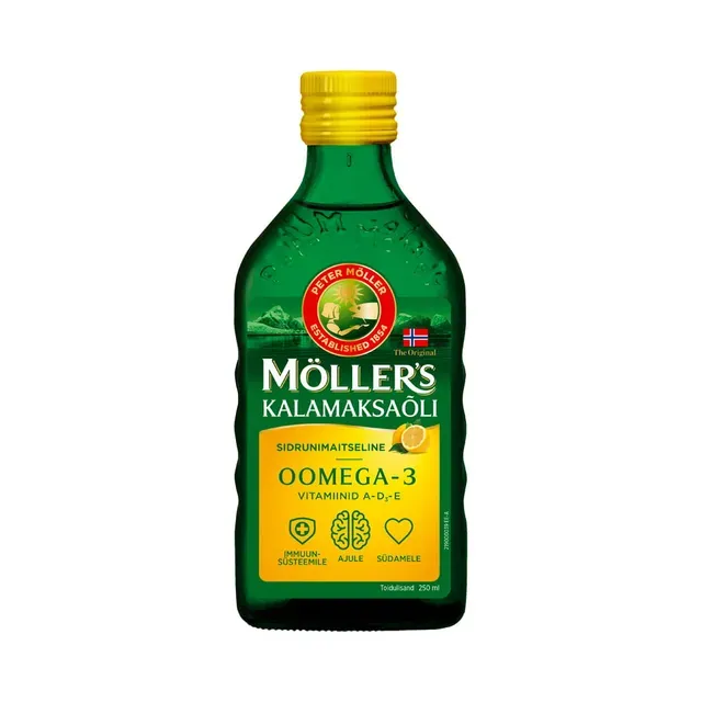 Kalamaksaõli sidrunimaitseline, MÖLLER'S, 250 ml