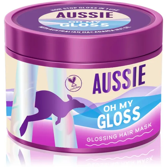 Aussie Oh My Gloss Glossing Hair Mask Sära andev niisutav mask juustele 500 ml