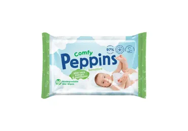 Niisked salvrätikud PEPPINS Sensit.80tk