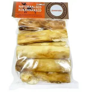 Jänese nahk rullis, 15 cm - naturaalsed koeranäksid, kuivatatud maius koerale