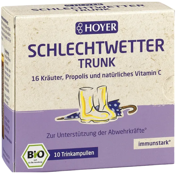 Eliksiir BAD WEATHER 16 ürdist koos C-vitamiiniga. Toidulisand, ökoloogiline