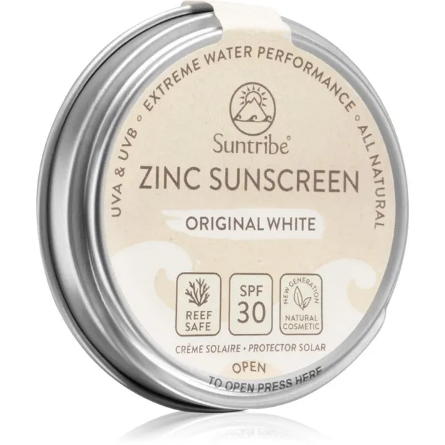 Suntribe Zinc Sunscreen Mineraalne kaitsekreen näole ja kehale SPF 50 Original White 45 g