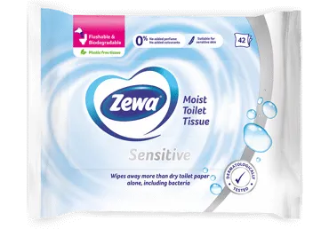 Niisked tualettpaberid Pure, ZEWA, 42 tk