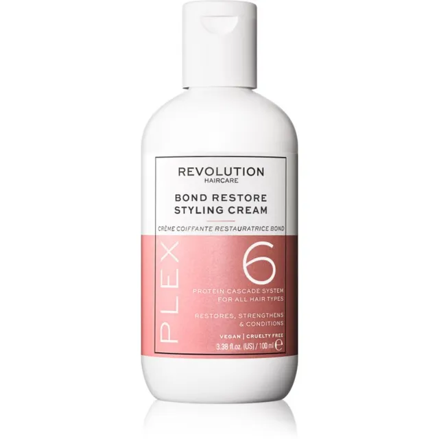 Revolution Haircare Plex No.6 Bond Restore Styling Cream Taastav juustesse jäetav hooldus kahjustatud juustele 100 ml