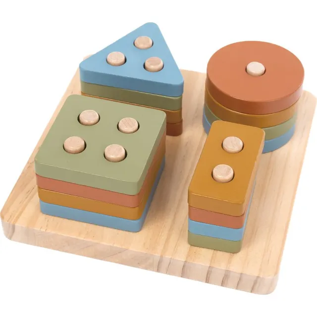 2Kids Toys Colourful Shape Sorter aktiveeriv sorteerimismänguasi 12m+ 17 tk