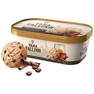Vana Tallinn Kohvi-koorejäätis Likööri ja Šokolaaditükkidega 700ml