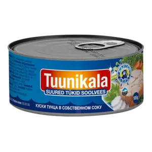 Kapten Grant tuunikala suured tükid soolvees 185 g