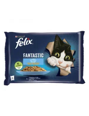 Felix Fantastic Kiisueine Kalavalik 4x85g