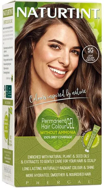 NATURTINT® kauapüsiv ammoniaagivaba juuksevärv, LIGHT GOLDEN CHESTNUT 5G