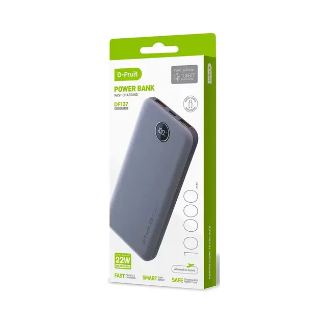 Akupank 10000mAh DF137, D-FRUIT, 1 tk
