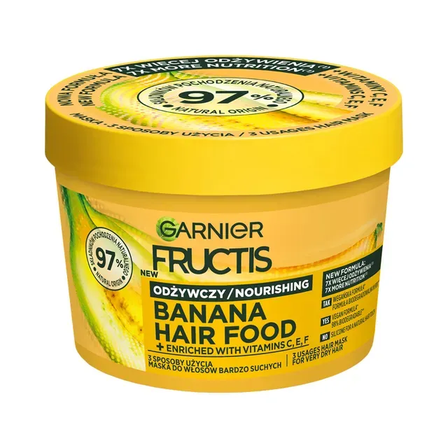 Juuksemask Fructis Hair Food Banaani, GARNIER, 400 ml