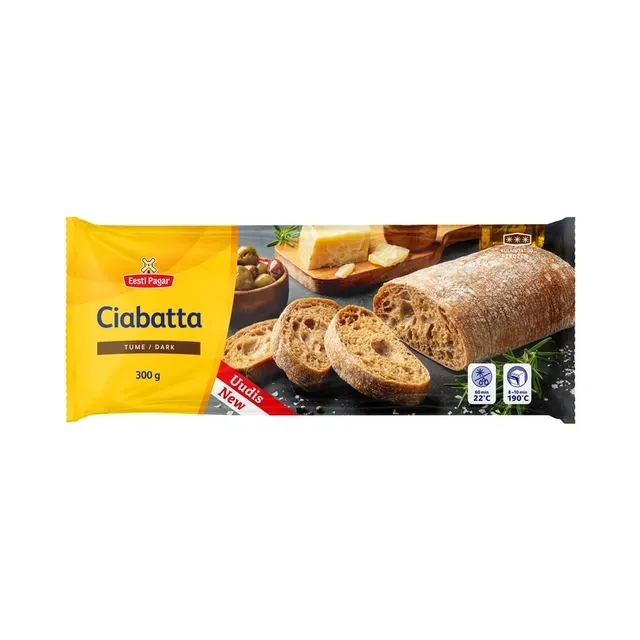 Ciabatta tume, EESTI PAGAR, 300 g