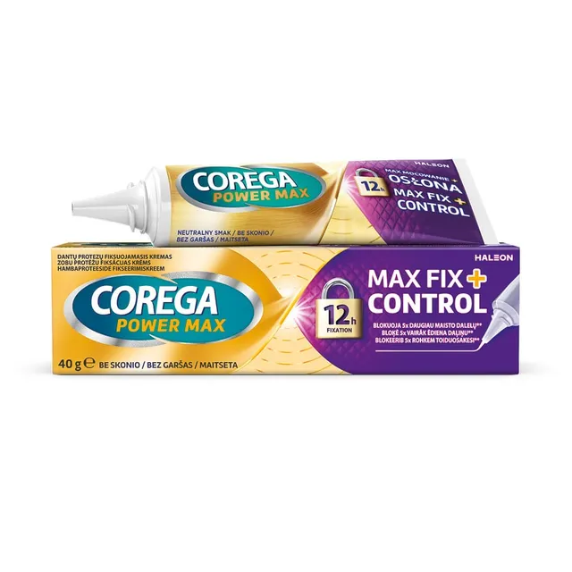 Corega Max Fix Control hambaproteeside kinnitusliim 40 g