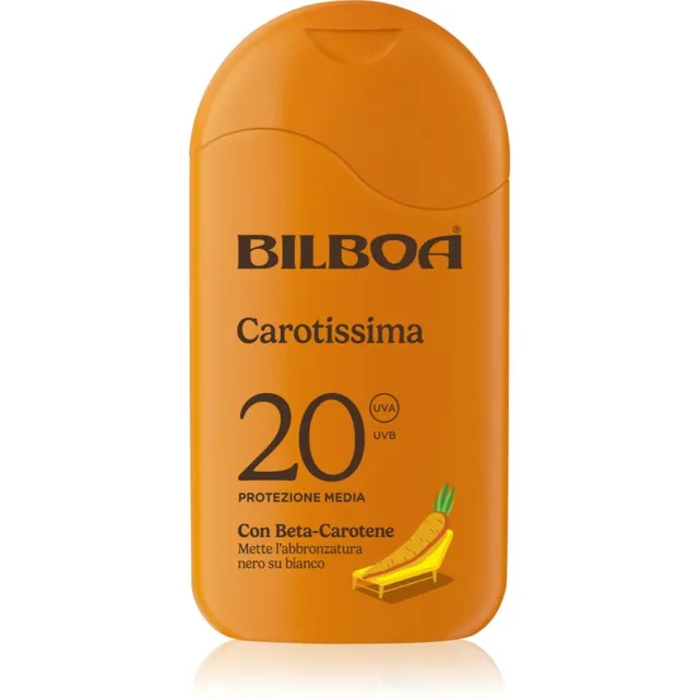 Bilboa Carotissima Crema Päevituspiim beetakaroteeniga SPF 20 200 ml