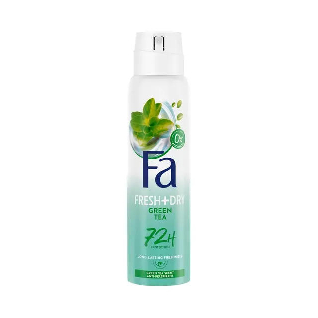 Deodorant Fresh&Dry Green Tea naistele, FA, 150 ml